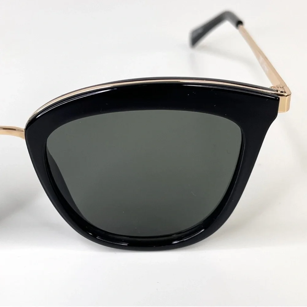 LE SPECS ​​Caliente NEW Black Gold Sunglasses Cat Eye NEW